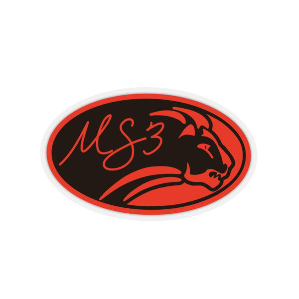 Oval Lion Sticker