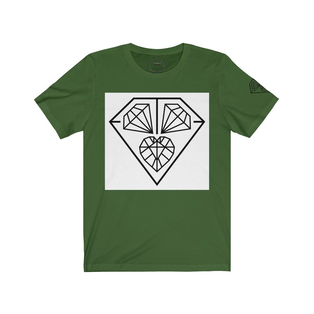 Unisex Black 4 Stones Tee