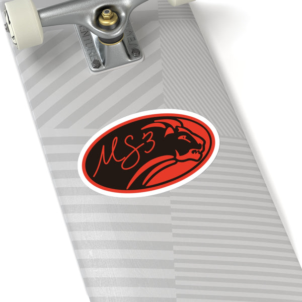 Oval Lion Sticker