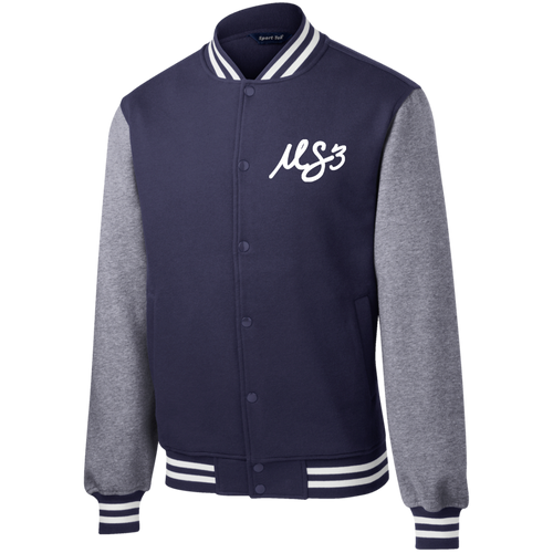 White MS3 Letterman Jacket