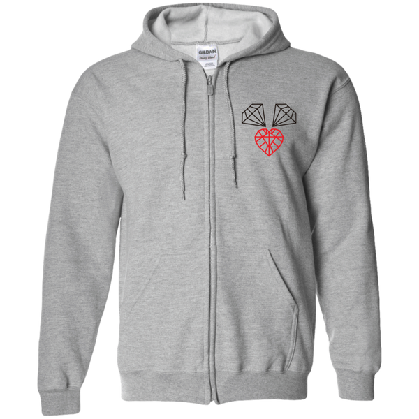 "3 Diamonds" Unisex Zip Hoodie
