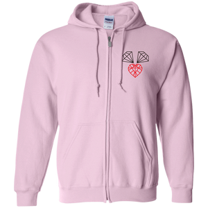 "3 Diamonds" Unisex Zip Hoodie