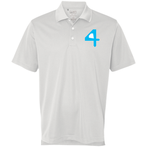 Adidas Cyan "4" Golf ClimaLite Polo