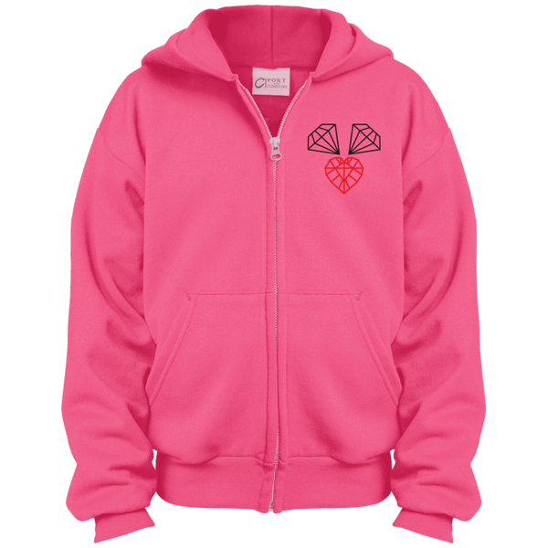 Youth "3 Diamonds" Zip Hoodie
