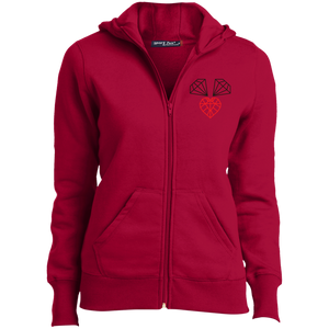 Ladies' "3 Diamonds" Zip Hoodie