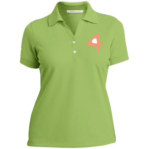 Pink "4" Women's Polo