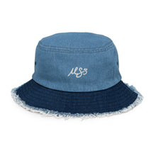 Distressed MS3 Denim Bucket Hat