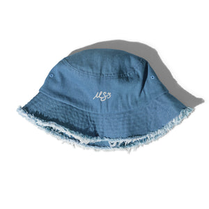 Distressed MS3 Denim Bucket Hat