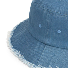 Distressed MS3 Denim Bucket Hat