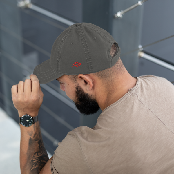 Distressed "4" Dads Kap