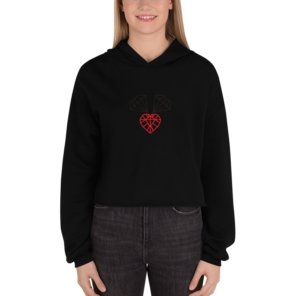 3 Diamond Crop Hoodie