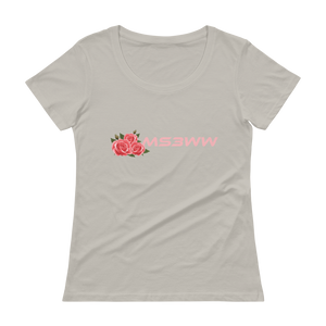 Pink Rose Scoopneck Tee