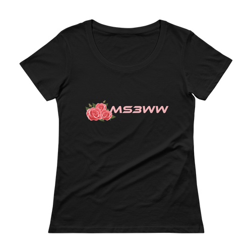 Pink Rose Scoopneck Tee