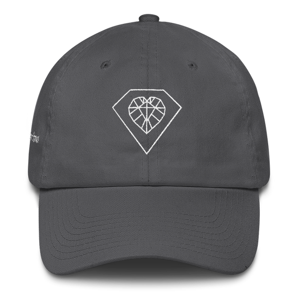 White Heart Diamond Dads Kap
