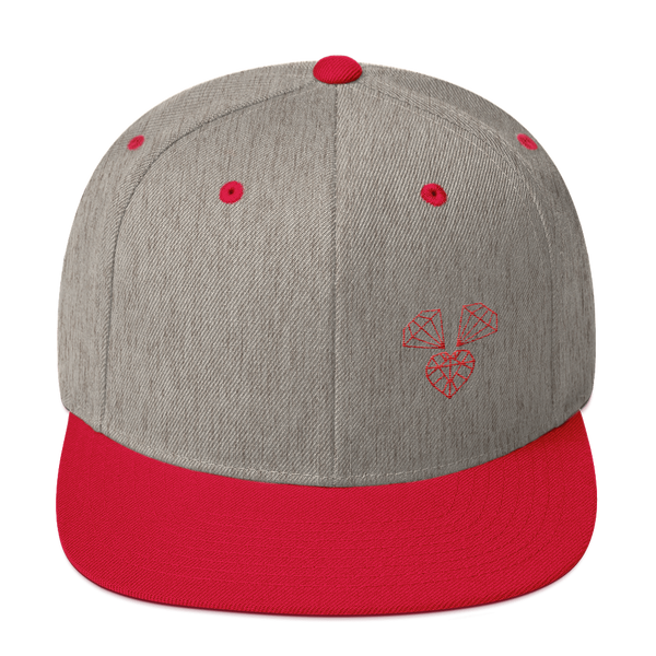 Red Diamonds Snapback Hat
